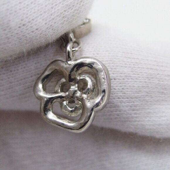 CHANEL Clear Coco Mark Necklace - Picture 10 of 11